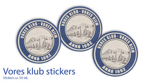 Vores klub stickers
